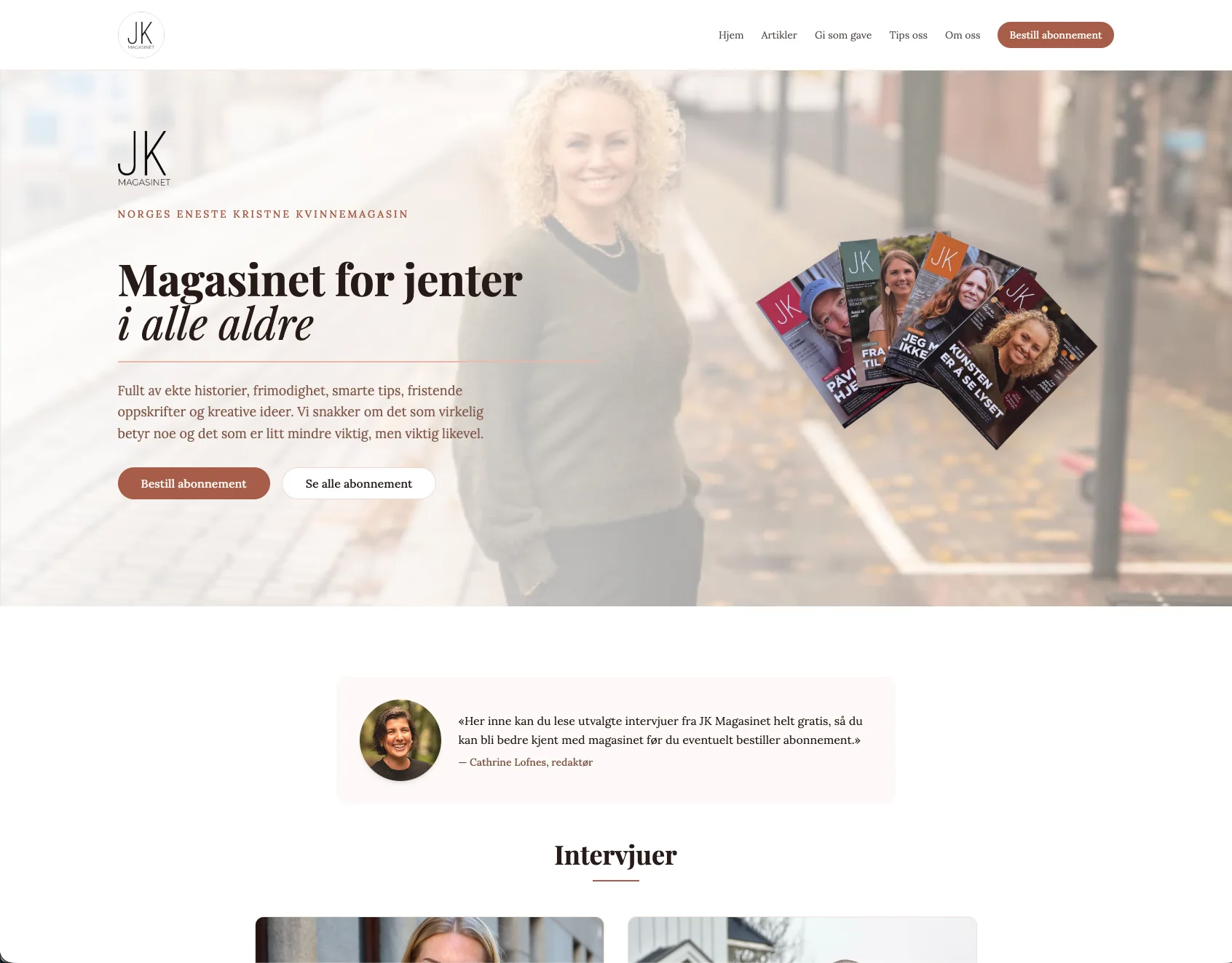 Konseptutkast for JK Magasinet