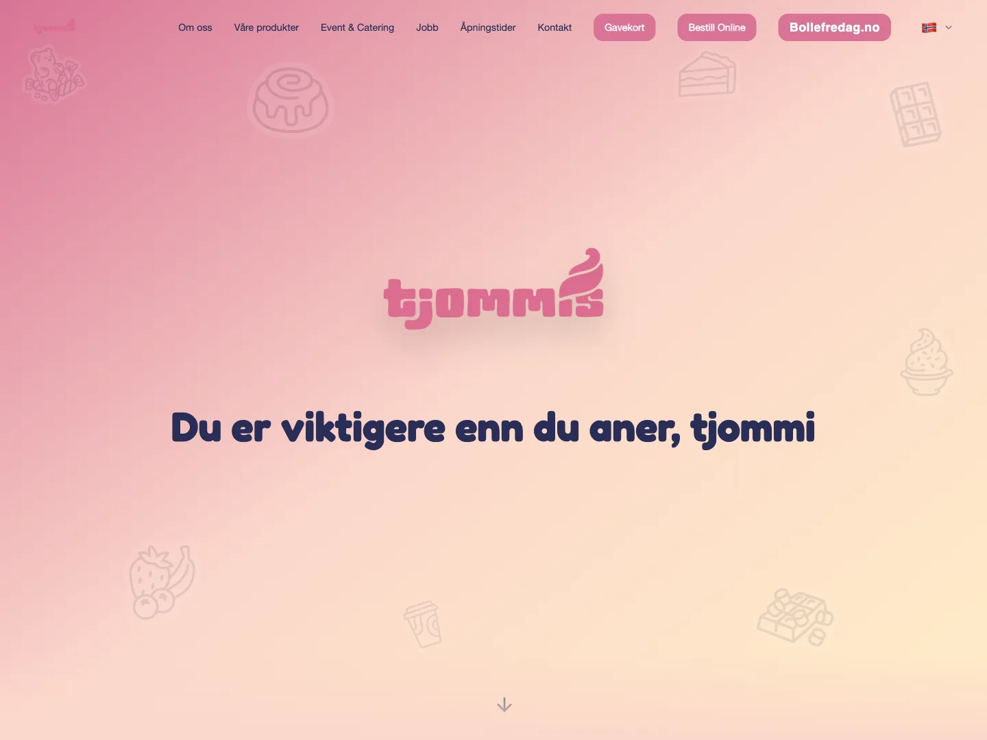 Konseptutkast for Tjommis